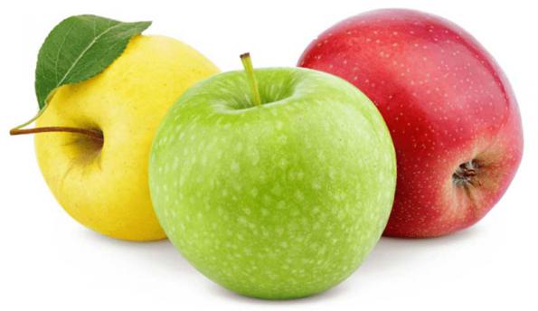 الأنواع الملونة من التفاح و فوائدها